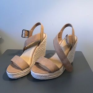 Tan Wedges (NanaMacs Boutique)